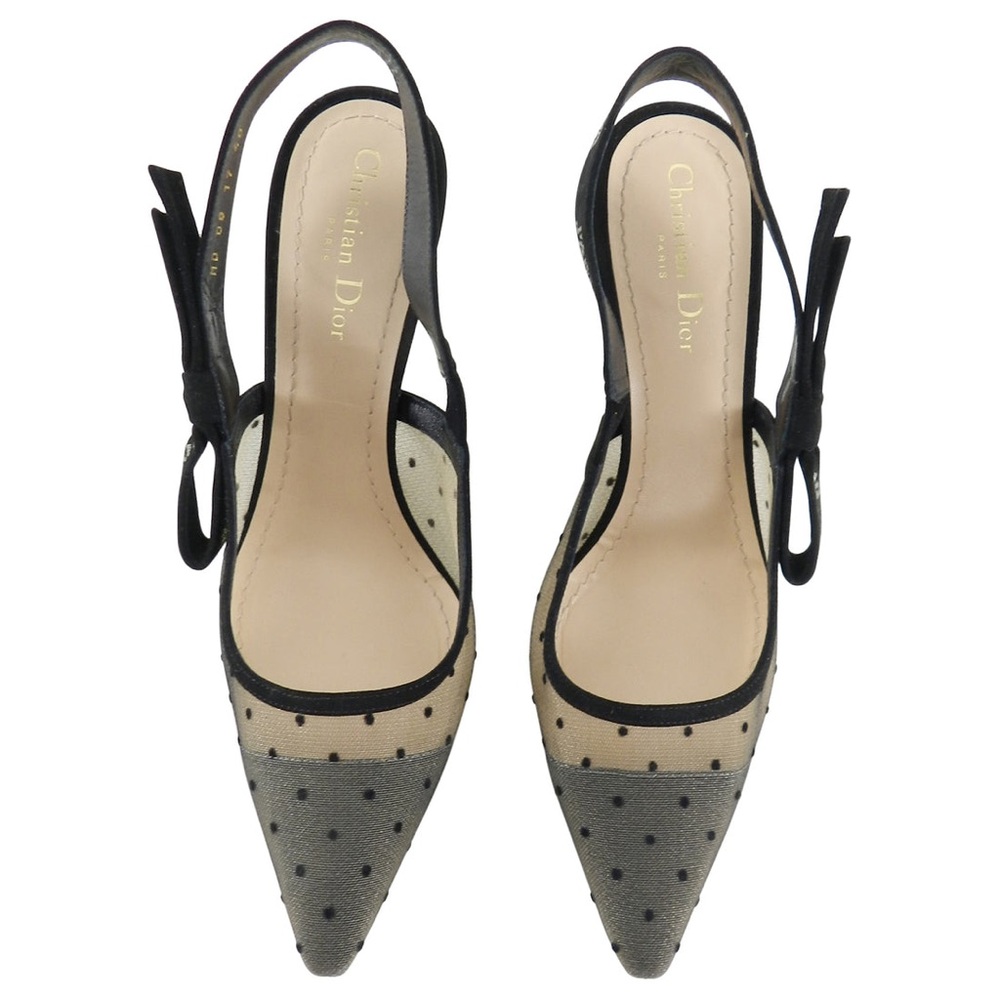 DIOR J’ADIOR Mesh Crystal Slingback Kitten Heel